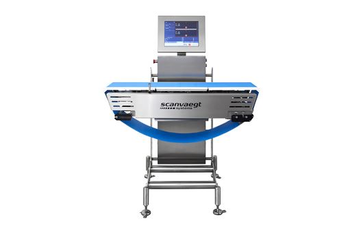 Scanvaegt SP520 Process Weigher er et robust, high-speed sorteringssystem til dynamisk vægtportionering