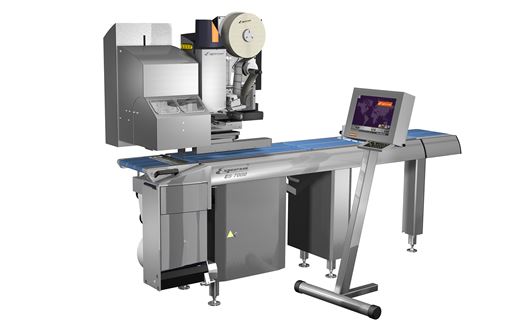 The ES7700 C-Wrap is a new automatic weighing and labelling system, which applies the label across 3 sides of the product.