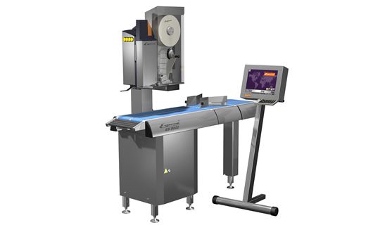 Espera ES9000 is an automatical labelling system, that prints and applies labels on up to 150 products per minute.