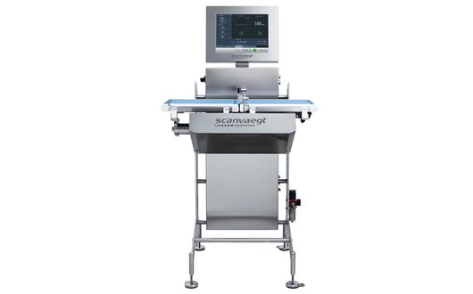 Scanvaegt ProCheck SC500 checkweigher automatically controls all products and rejects the ones with over- or underweight,