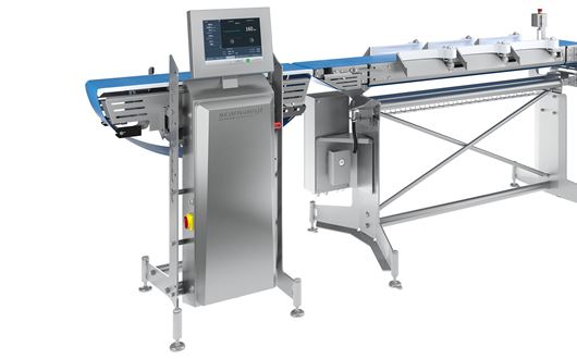 Der SP520 Process Weigher verarbeitet effizient die Sortierung von Produkten in bis zu acht Gewichtsgruppen