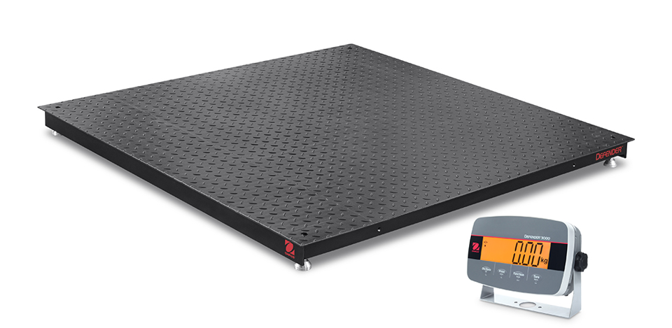 Gulvvægte, Ohaus Defender 3000 Washdown Floor Scales - i-DF33