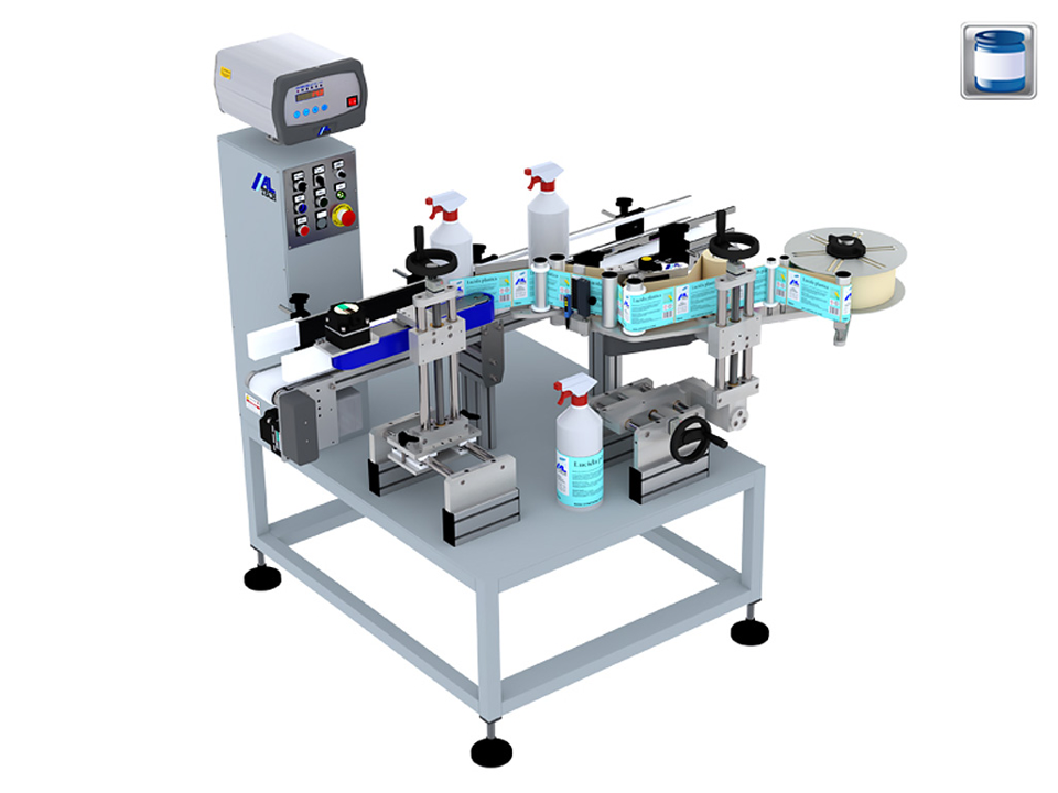 Automatisk etikettering, ALTECH ALbelt C med ALstep S og wrap-around enhed