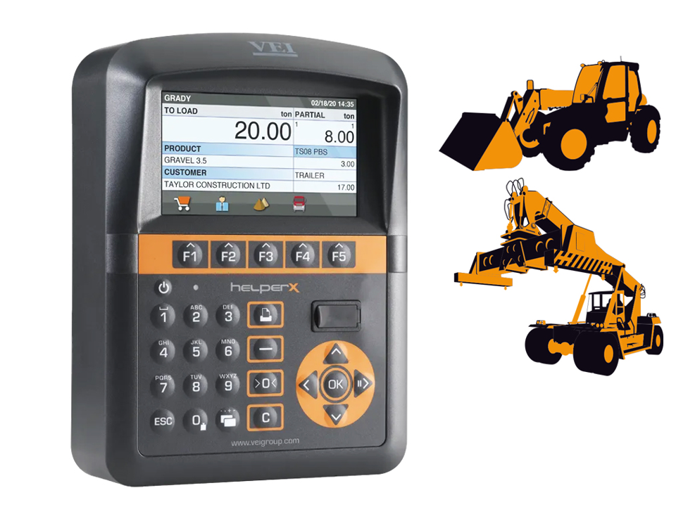 Onboard vågar för lastmaskiner, VEI Helper X