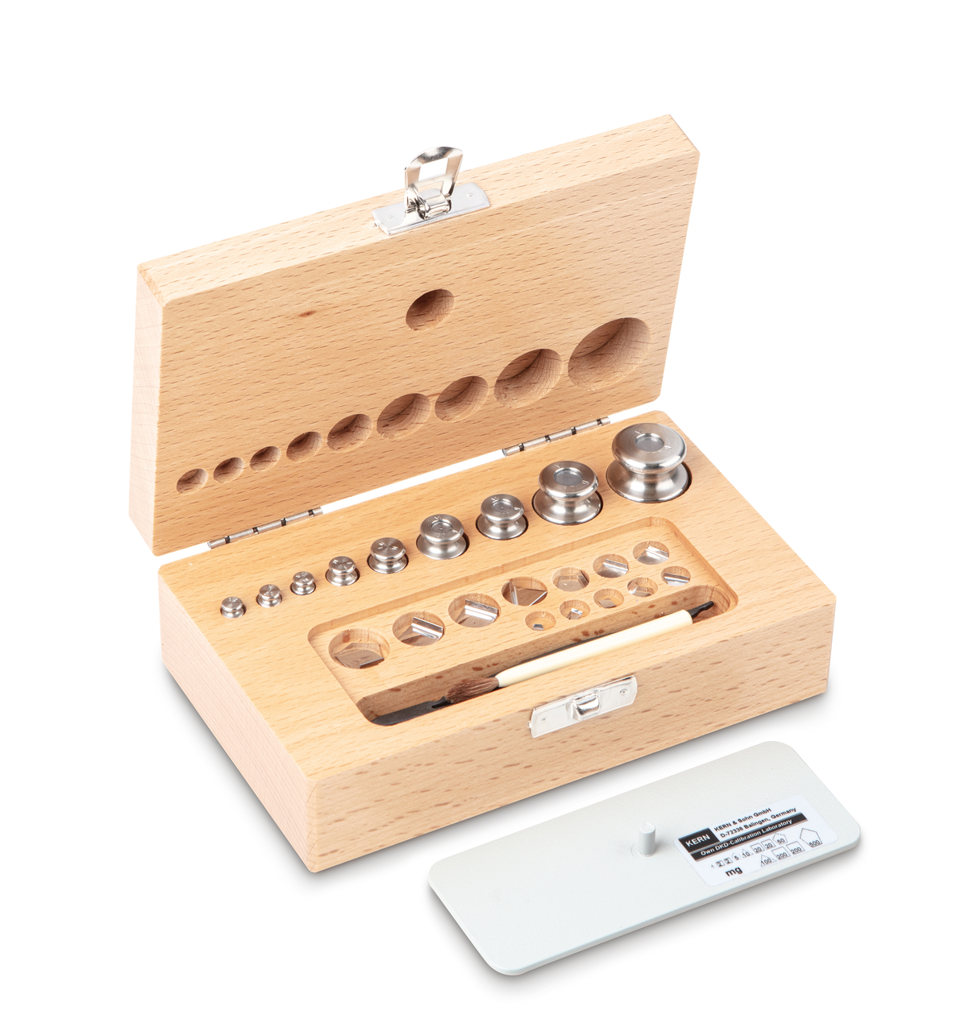 Klasse OIML M1, Kern M1 Kalibreringsset, 343 (förkromat stål)