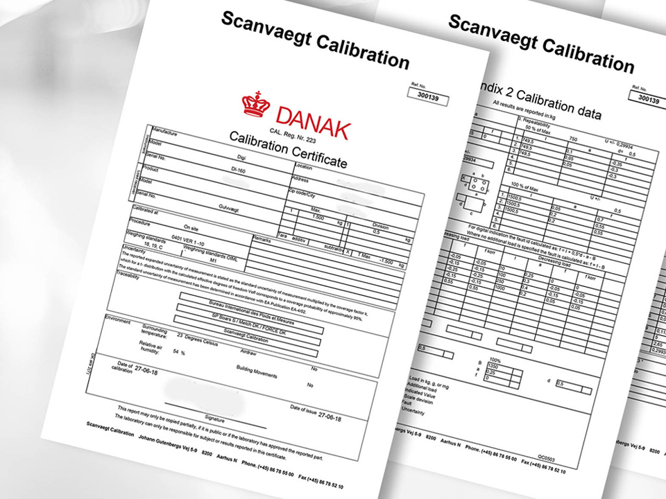 Kalibrering & Verifikation, Akkrediteret kalibrering