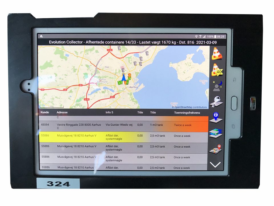 Software-systemer, Botek Evolution 2 automatisk tømningsregistrering