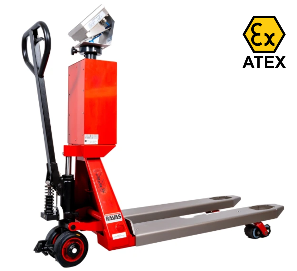 Palleløfter med vægt, RAVAS 2560 Exi palleløfter med vægt (ATEX-certificeret)