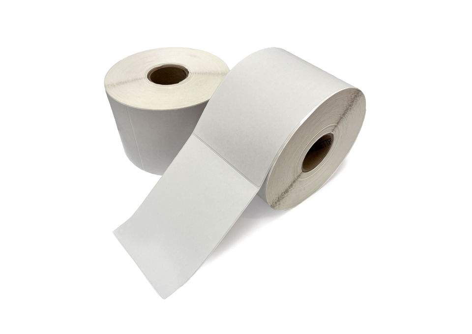 Thermo etiketter, Utrykt thermo - kraftigt papir, 90 x 125 mm, 700 stk.