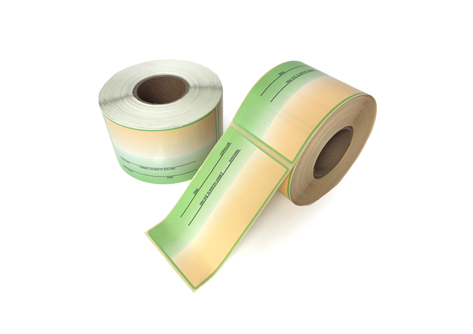 Thermo etiketter, Beige/grøn bager, 60 x 105 mm, 400 stk.