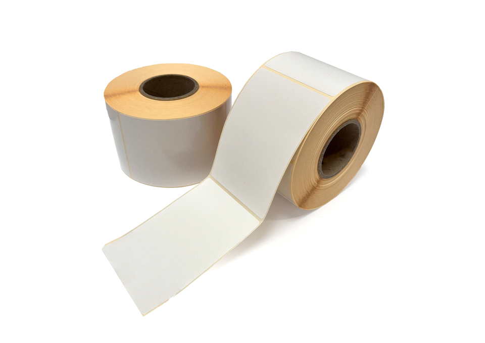 Thermo etiketter, Utrykt thermo, 84 x 105 mm, 1.000 stk.