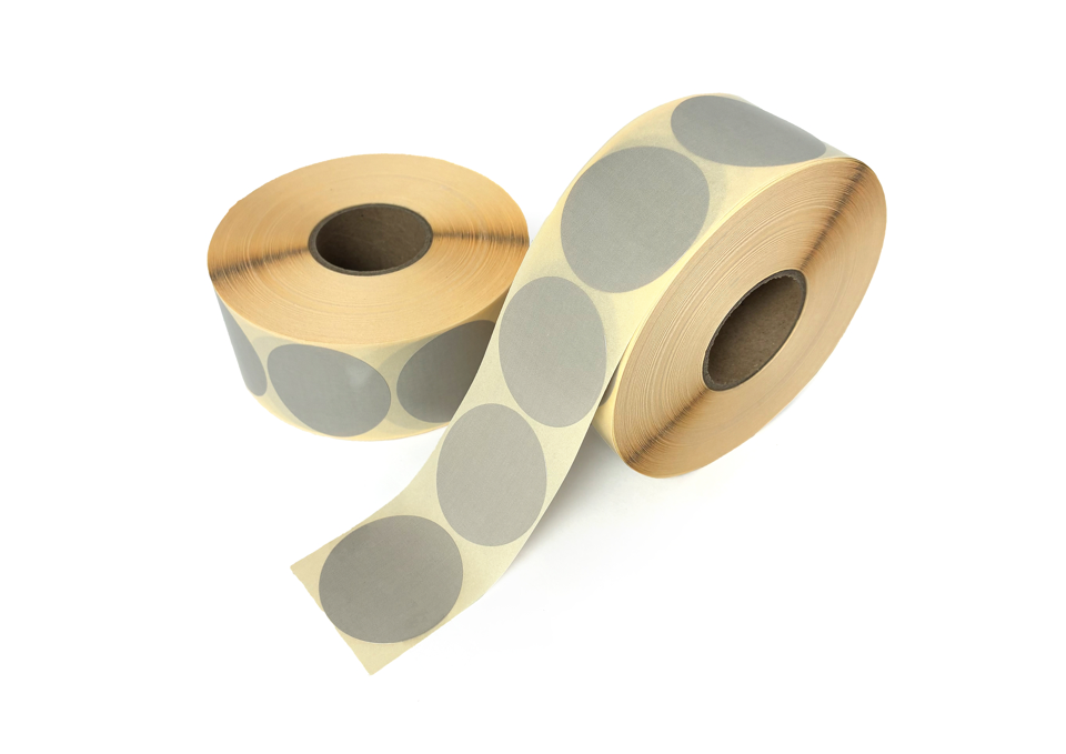 Runde etiketter, Rund Grå, 45 mm, 1.500 stk.