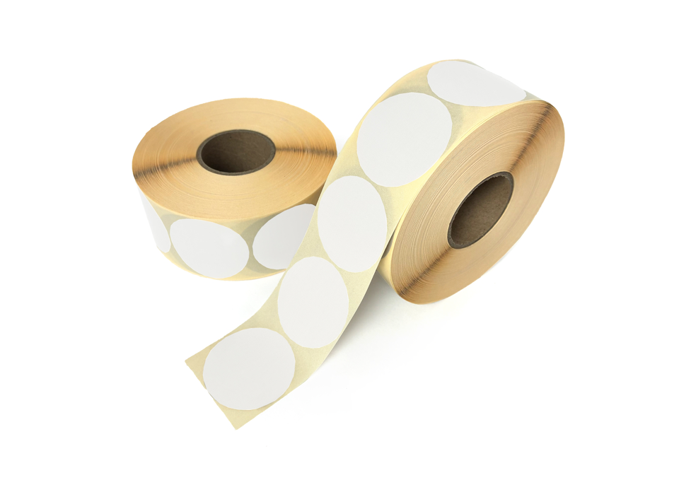 Runde etiketter, Rund Hvid, 45 mm, 1.500 stk.