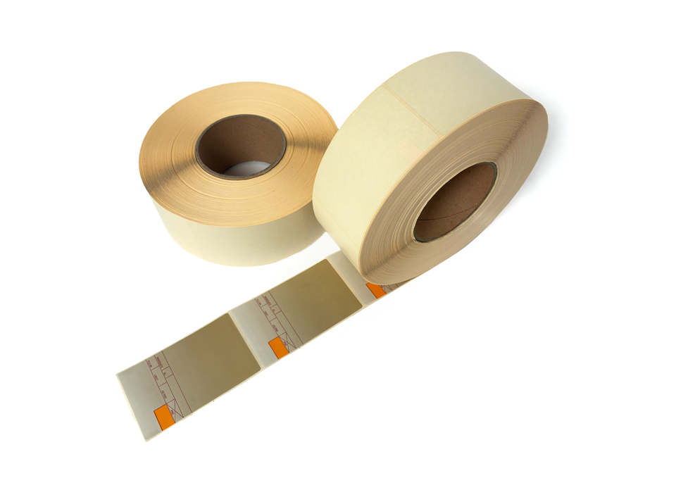 Thermo etiketter, Neutral Brun, 60 x 98 mm, 1.600 stk.