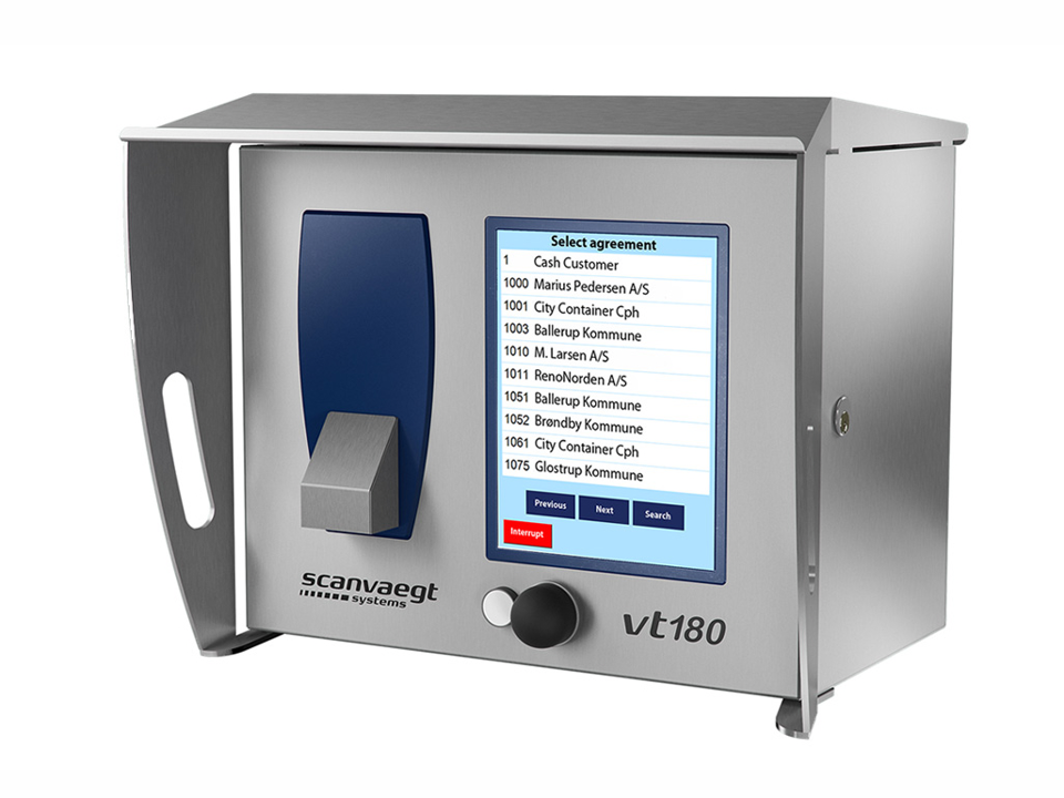 Brovægtsterminaler, Scanvaegt VT180 Operatørterminal