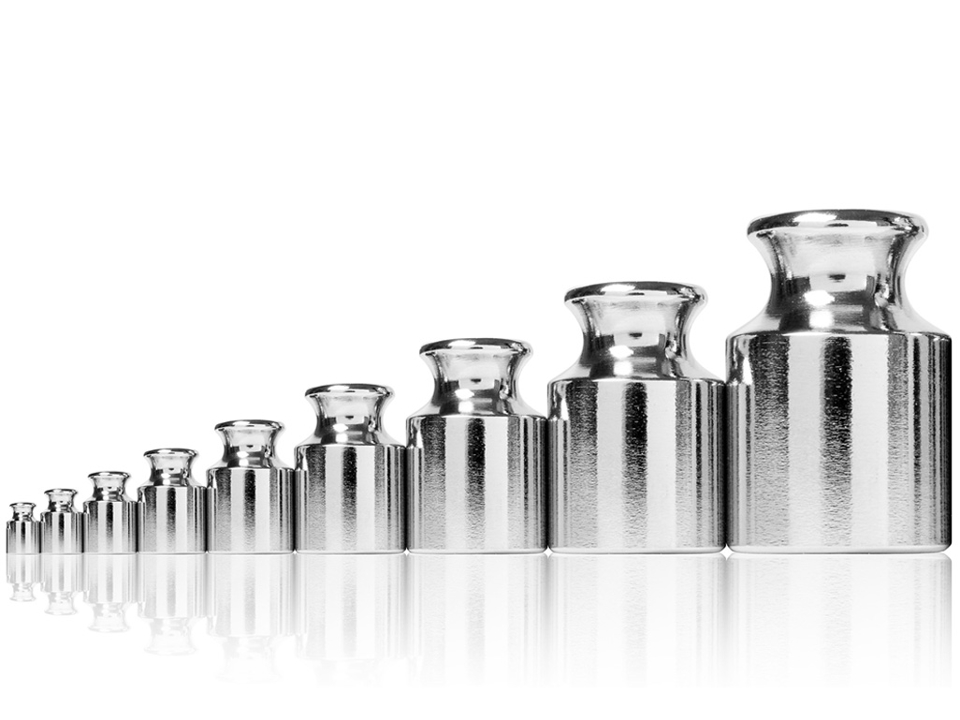 Kalibrering & Verifikation, Salg og kalibrering af vægtlodder