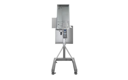 Scanvaegt SVA60  can apply the labels on the side or on top of boxes and packages at a speed of up to 60 units per minute.