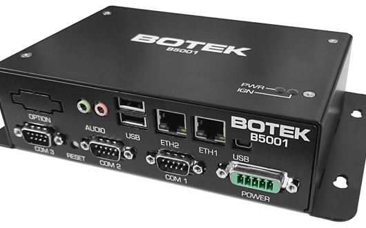 Botek B5001 er en styreenhet, som sikrer, at tømmings-informasjonen fra bilen blir håndtert på en sikker måte.