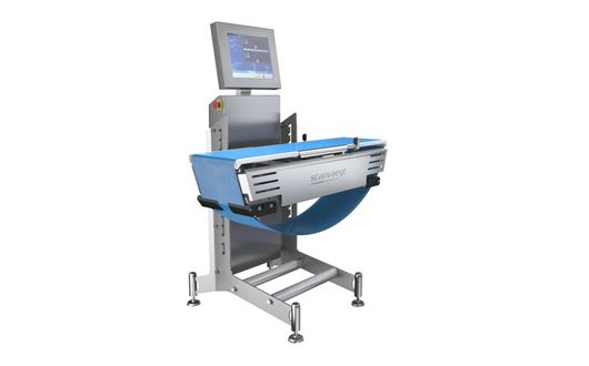 Scanvaegt SC520 Process Checkweigher wiegt und kontrolliert alle lebensmittel Produkte mit höchster Präzision und Geschwindigkeit