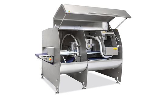 2-dimensional cutting solution is designed for the chicken processing industry.