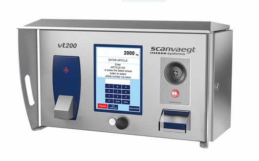 Scanvaegt VT200 Operator terminal is a powerful and reliable computer for data management related to jobs involving weighing, registration and dispatch for dosage, access control and automatic identification.