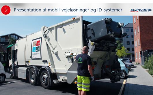 Lennart Svenstrup præsenterer Scanvaegts løsninger til effektiv styring af affaldsindsamlingen.